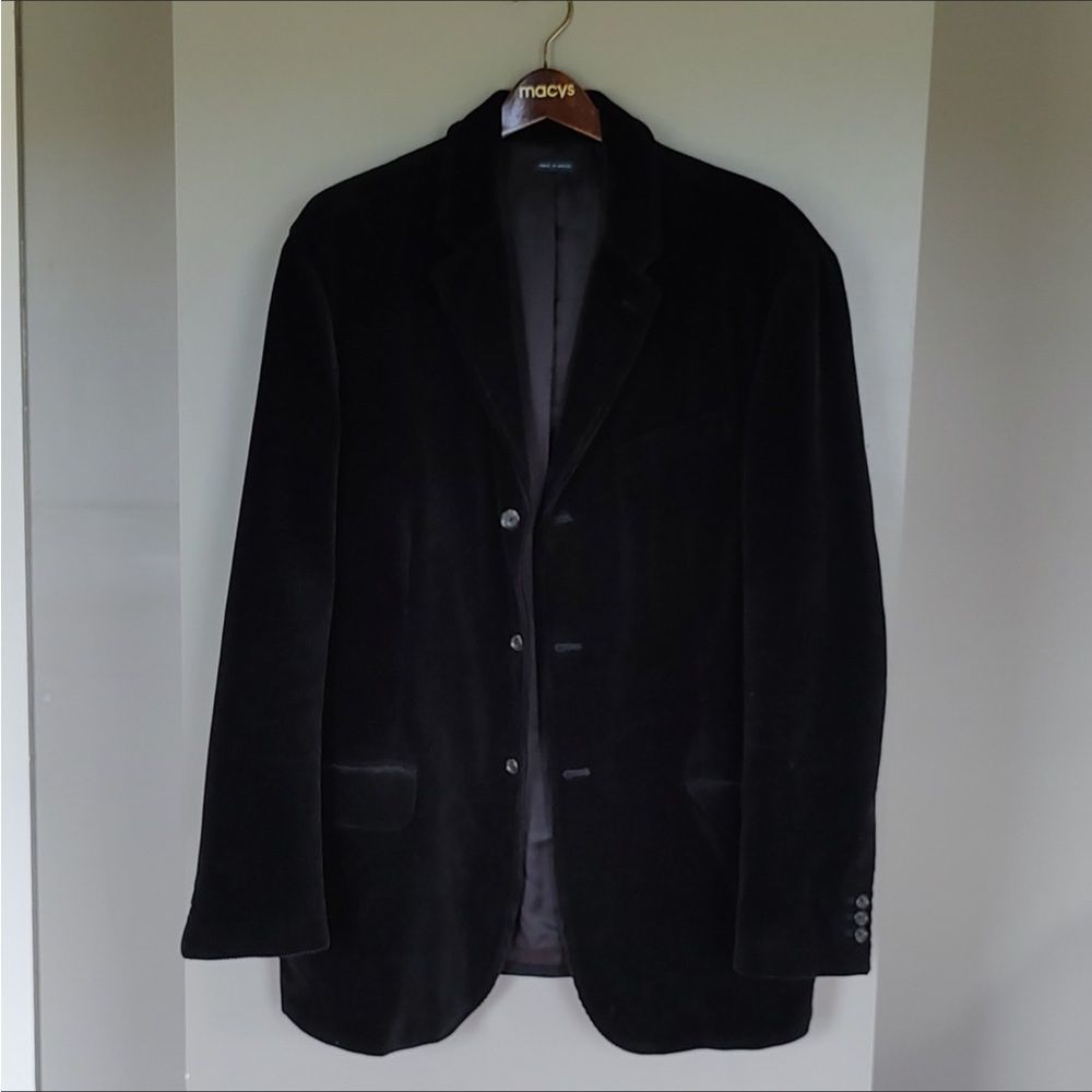 VTG Polo Ralph Lauren Corduroy Sport Coat Black Size Mens Large - Picture 3 of 10